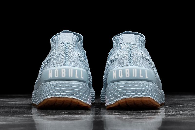 Nobull Ice Knit Runner Men's Running Shoes Blue | USA R1060V